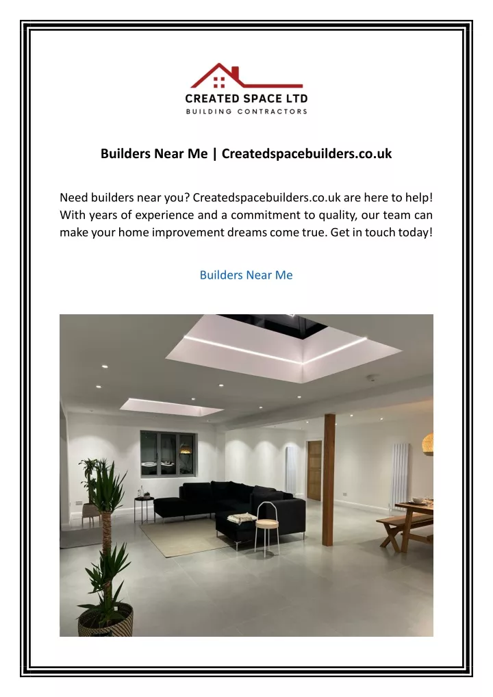 builders near me createdspacebuilders co uk