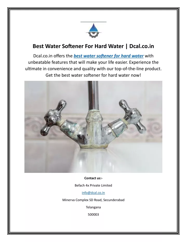 best water softener for hard water dcal co in