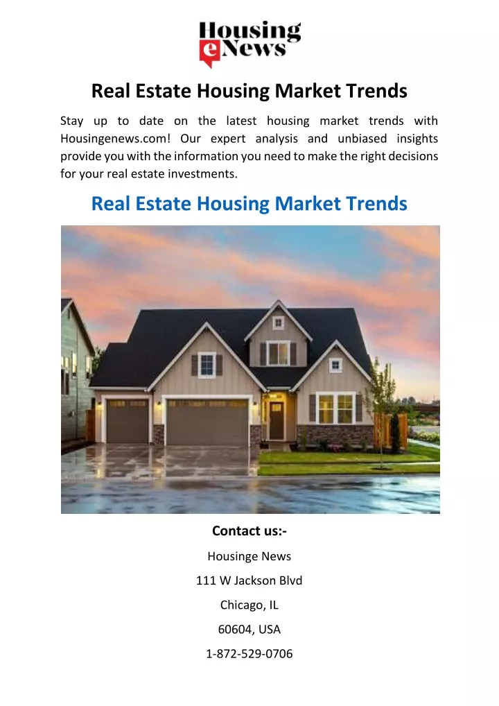 real estate housing market trends