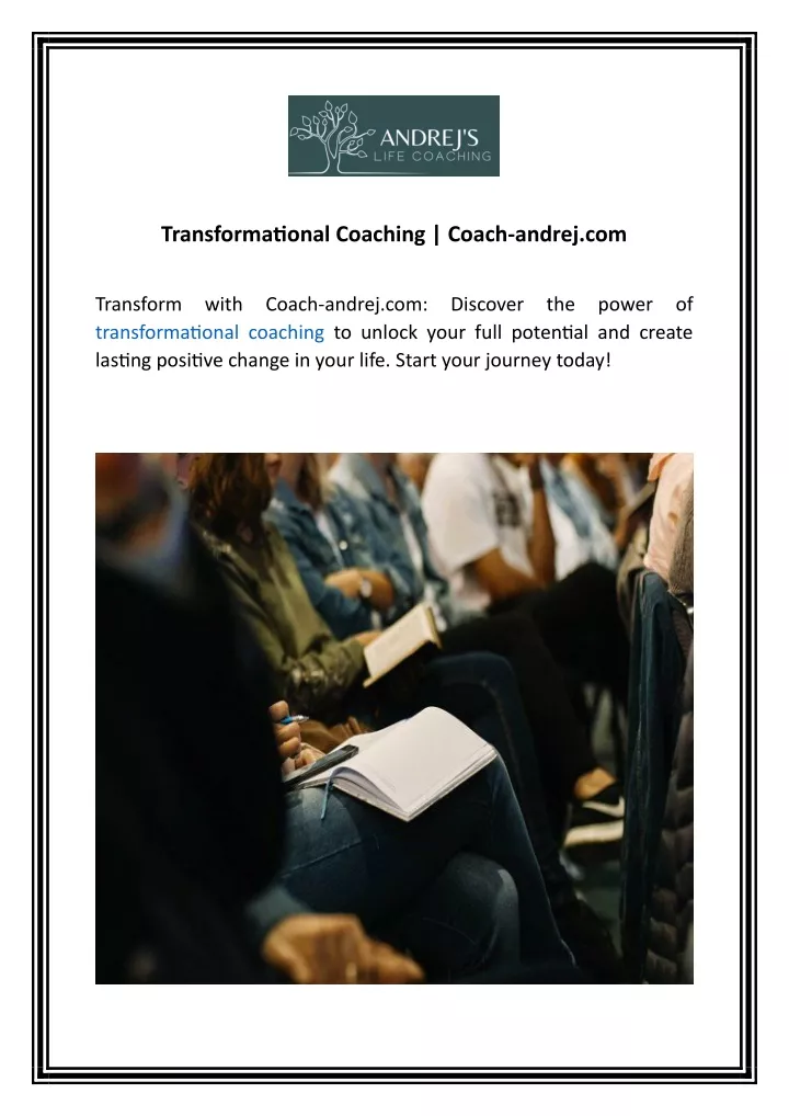 transformational coaching coach andrej com