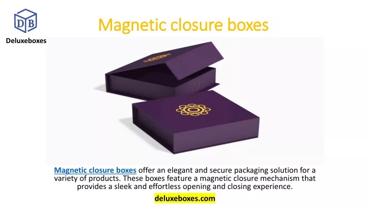 magnetic closure boxes