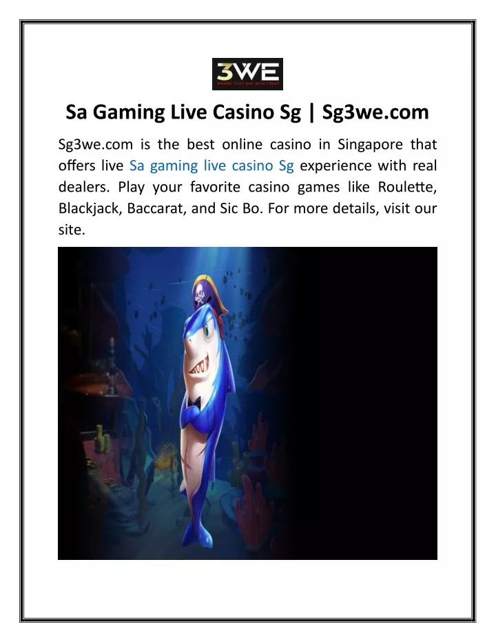 sa gaming live casino sg sg3we com