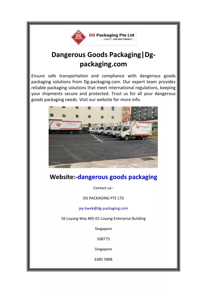 dangerous goods packaging dg packaging com