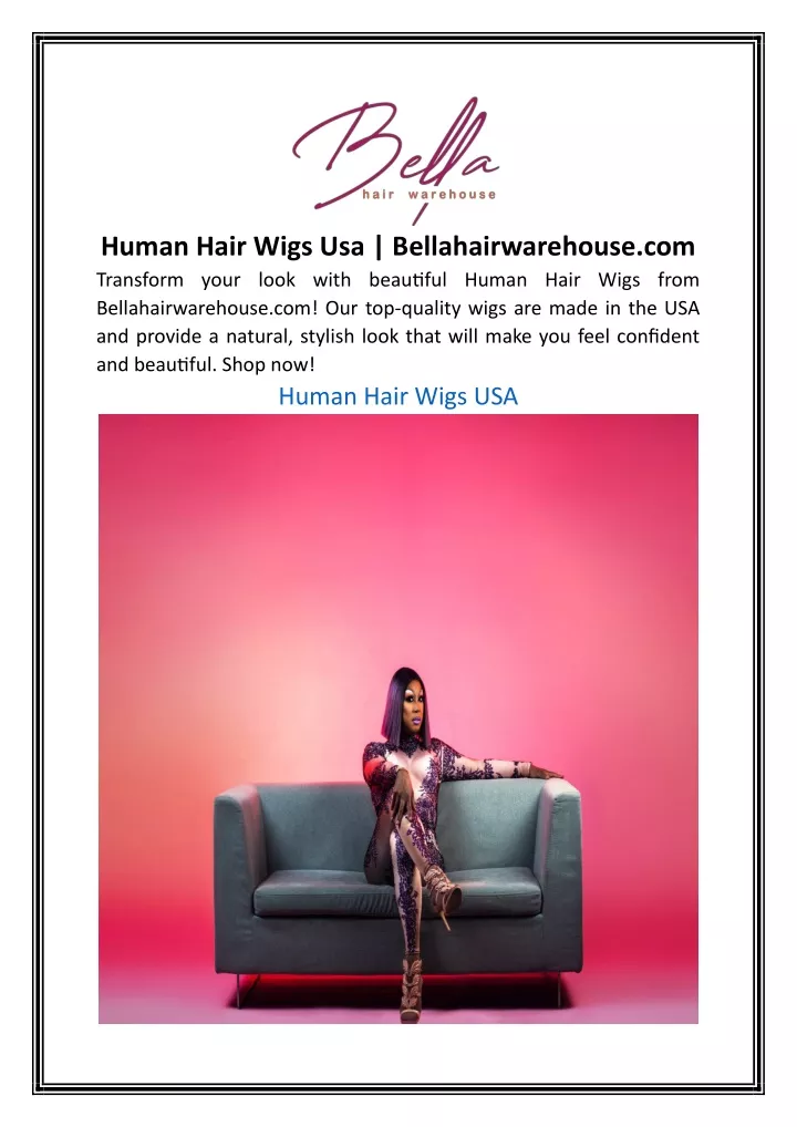human hair wigs usa bellahairwarehouse