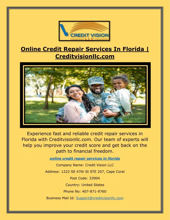 online credit repair services in florida