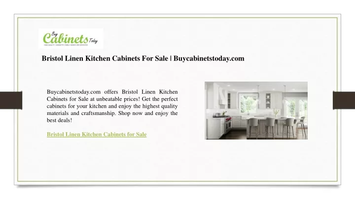 bristol linen kitchen cabinets for sale