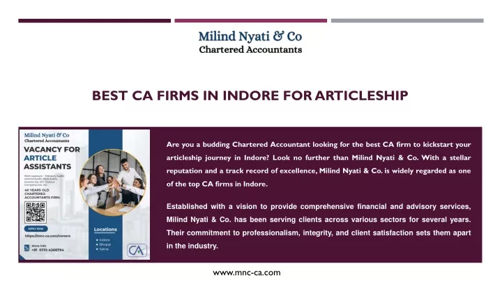 best ca firms in indore for articleship