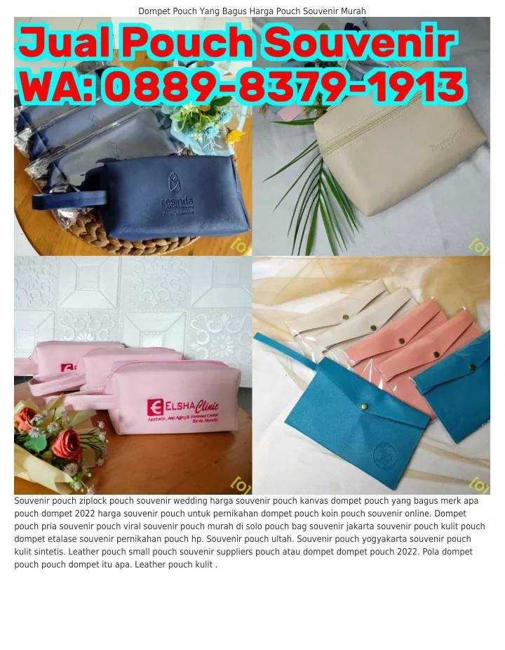 dompet pouch yang bagus harga pouch souvenir murah