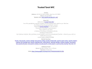 Trusted Tarot NYC