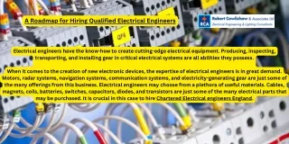 A Roadmap for Hiring Qualified Electrical Engineers