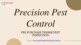 Pre Purchase Timber Pest Inspections | Precision Pest Control