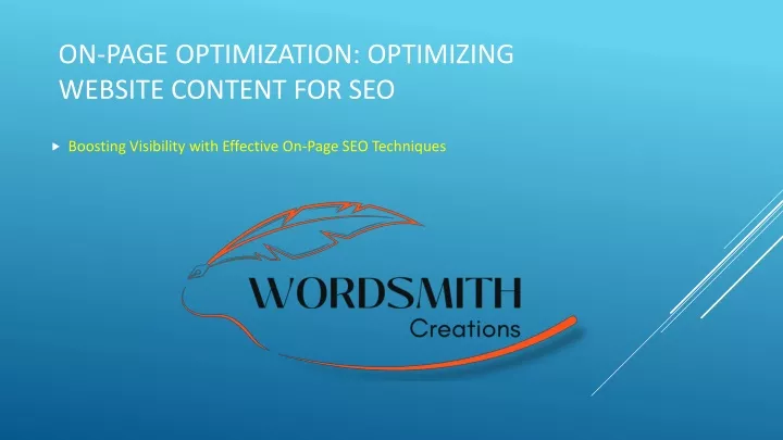 on page optimization optimizing website content for seo