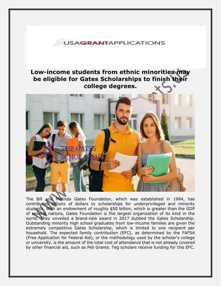 low income students from ethnic minorities