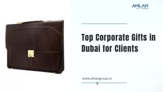 Top Corporate Gifts in Dubai for Clients