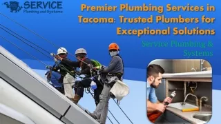 Premier Plumbing Services in Tacoma, Trusted Plumbers for Exceptional Solutions