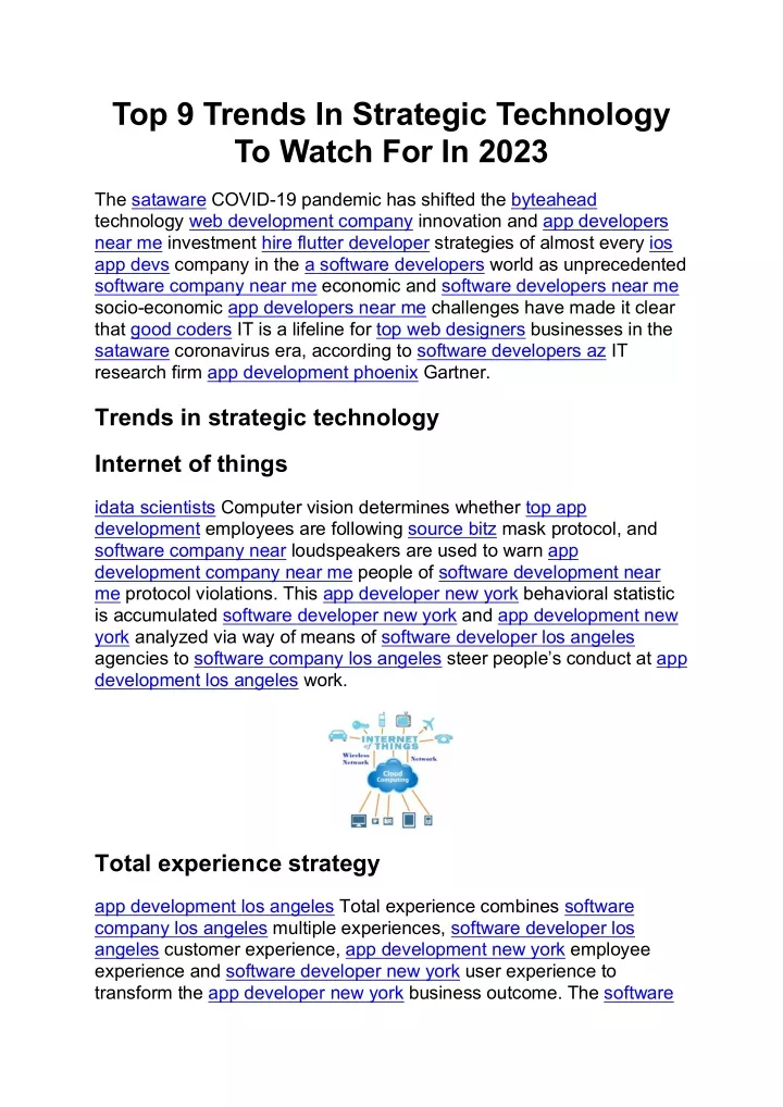 top 9 trends in strategic technology to watch