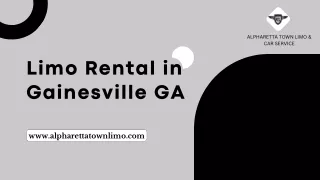 Limo Rental in Gainesville GA
