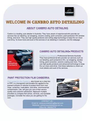 Paint protection film services in Canberra |Australia|