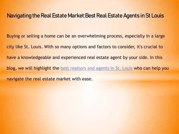 navigating the real estate market best real