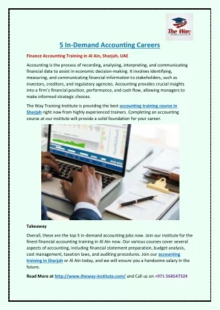 5 in demand accounting careers