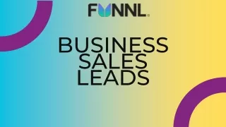 Business Sales Leads | Funnl.Ai