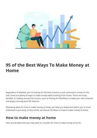 95 of the Best Ways To Make Money at Home - PDF Room (1)