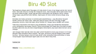 Biru 4D Slot