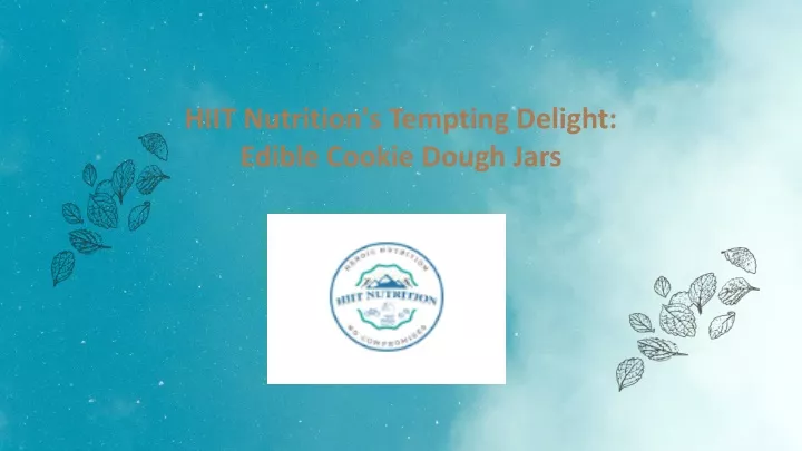hiit nutrition s tempting delight edible cookie dough jars