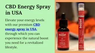 CBD Energy Spray in USA