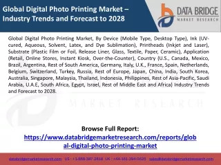 global digital photo printing market industry