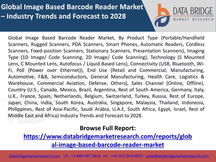 global image based barcode reader market industry