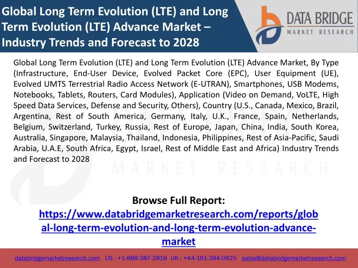 global long term evolution lte and long term