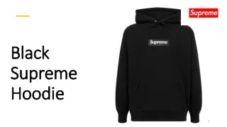 The Black Supreme Hoodie - Iconic Streetwear Fashion