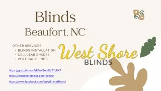 Blinds Installer Beaufort, NC