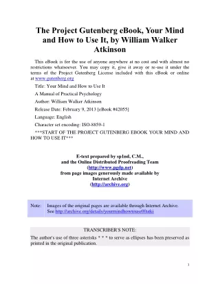 03. Your mind and how to use it author William W. Atkinson (2)