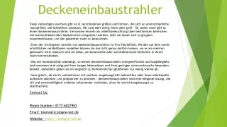 Deckeneinbaustrahler