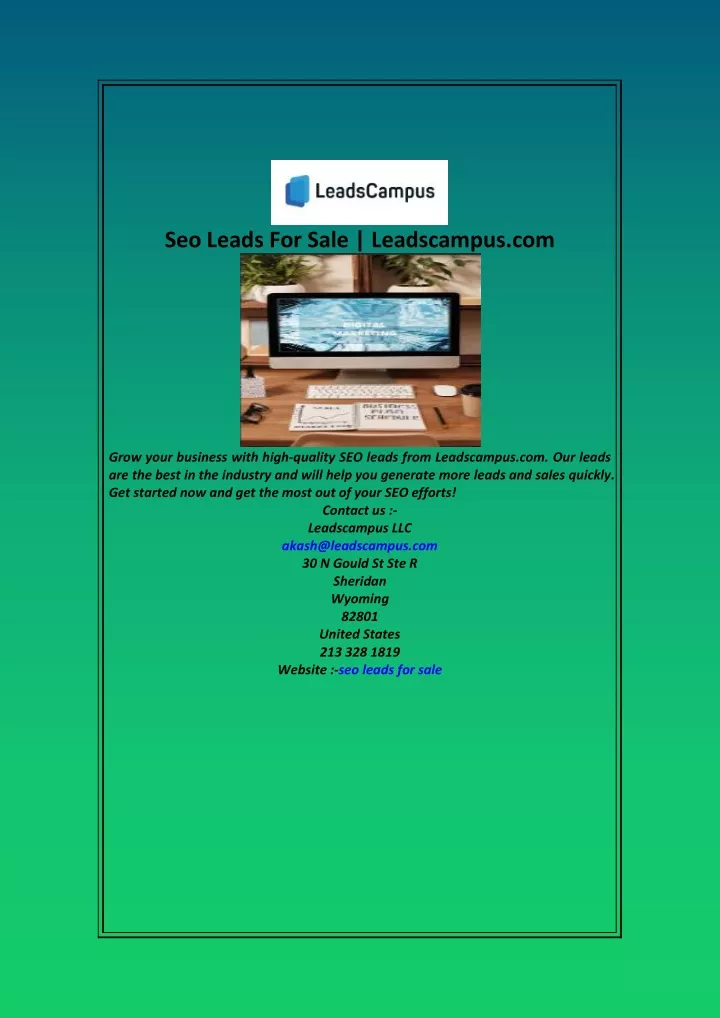 seo leads for sale leadscampus com