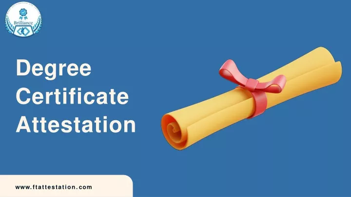 degree certificate attestation