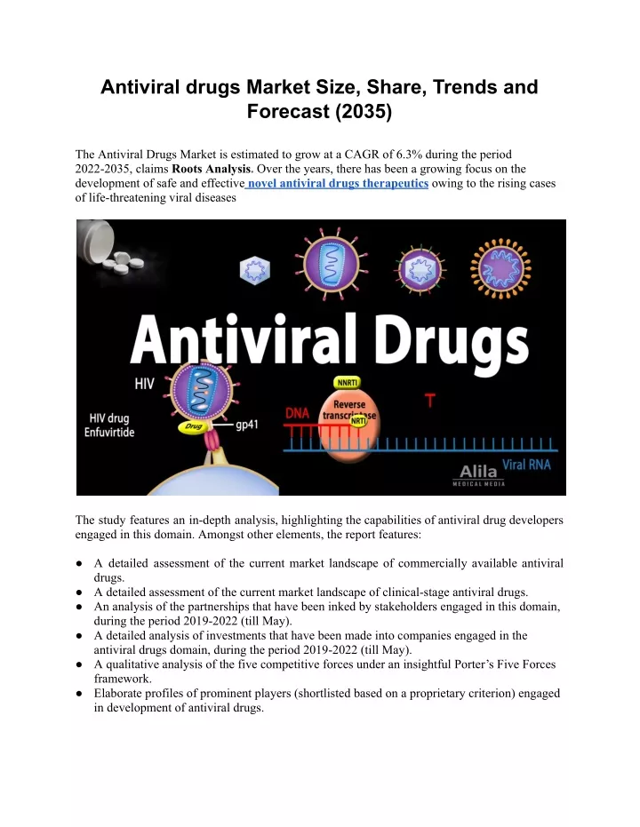 antiviral drugs market size share trends