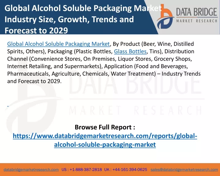 global alcohol soluble packaging market industry
