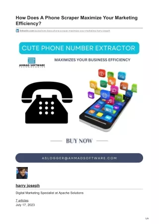 how does a phone scraper maximize your marketing