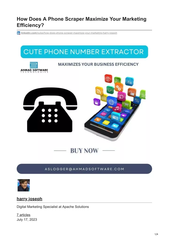 how does a phone scraper maximize your marketing