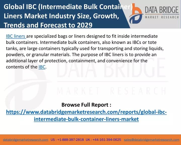 global ibc intermediate bulk container liners