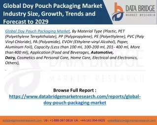 global doy pouch packaging market industry size