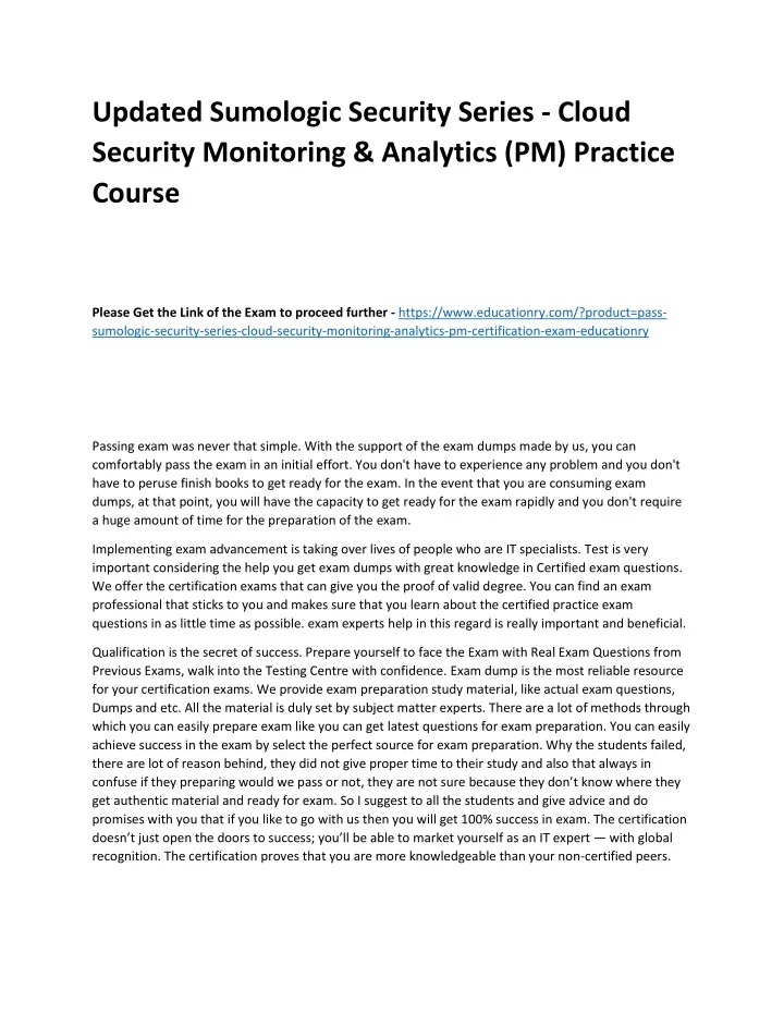 updated sumologic security series cloud security