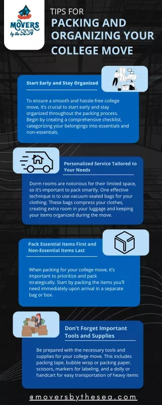 Tips For Packing and Organizing Your College Move