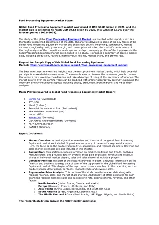 Ppt - Food Processing Equipment Market Powerpoint Presentation, Free 