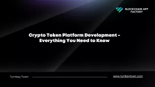 Crypto Token Platform Development - Everything You Need to Know