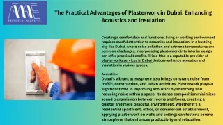 Plaster work in Dubai | Triplemea Dubai