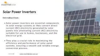 Unlocking the Power of Solar Energy Solar Power Inverters and Microinverters